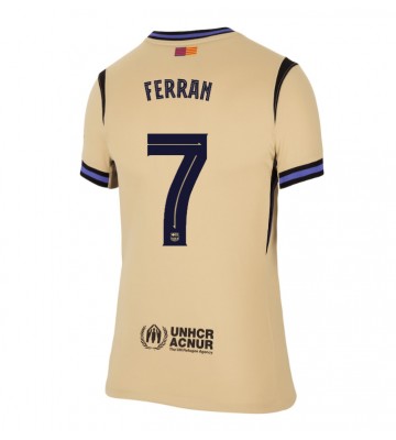 Barcelona Ferran Torres #7 Replik Auswärtstrikot Damen 2025-26 Kurzarm